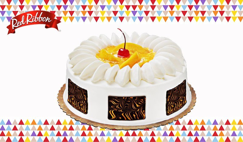 symphony mango cake red ribbon