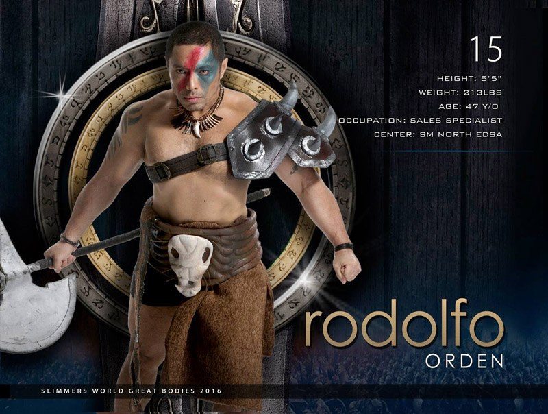 Rodolfo Orden slimmers world great bodies 2016