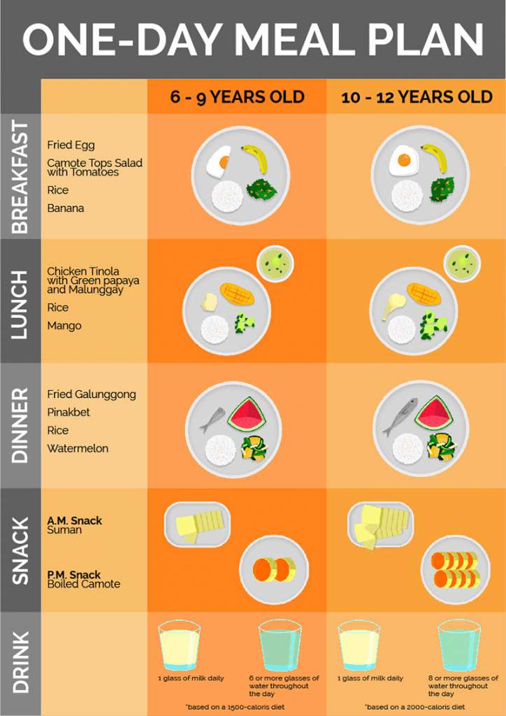 What makes up a healthy food plate for your active schoolchildren