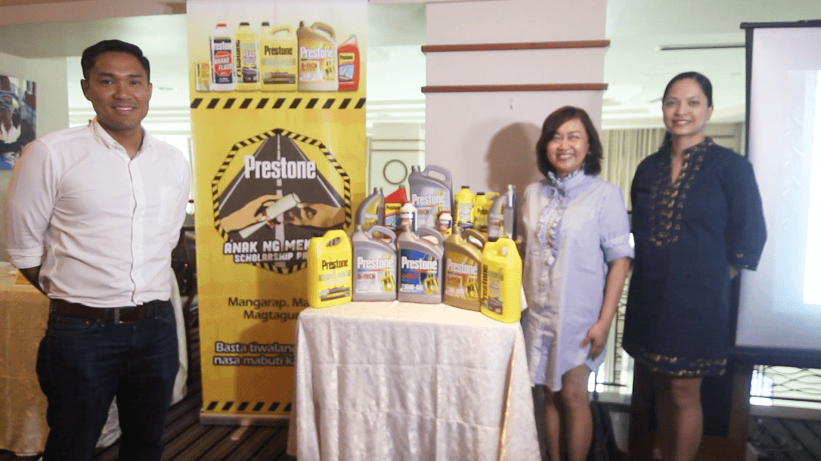 Prestone launches “Anak ng Mekaniko” Scholarship Program