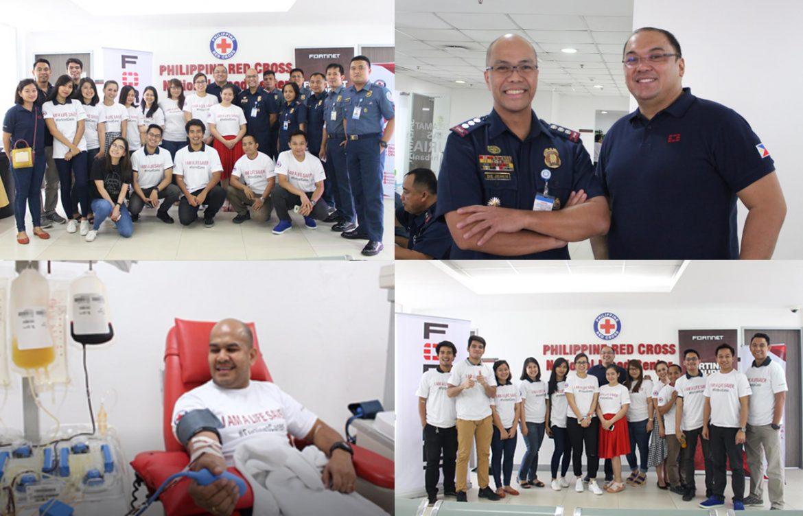 Fortinet PH gives back through bloodletting activity