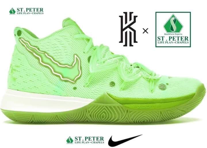 Nike Kyrie 5 'Unveiled' PE White Green Black Shopee