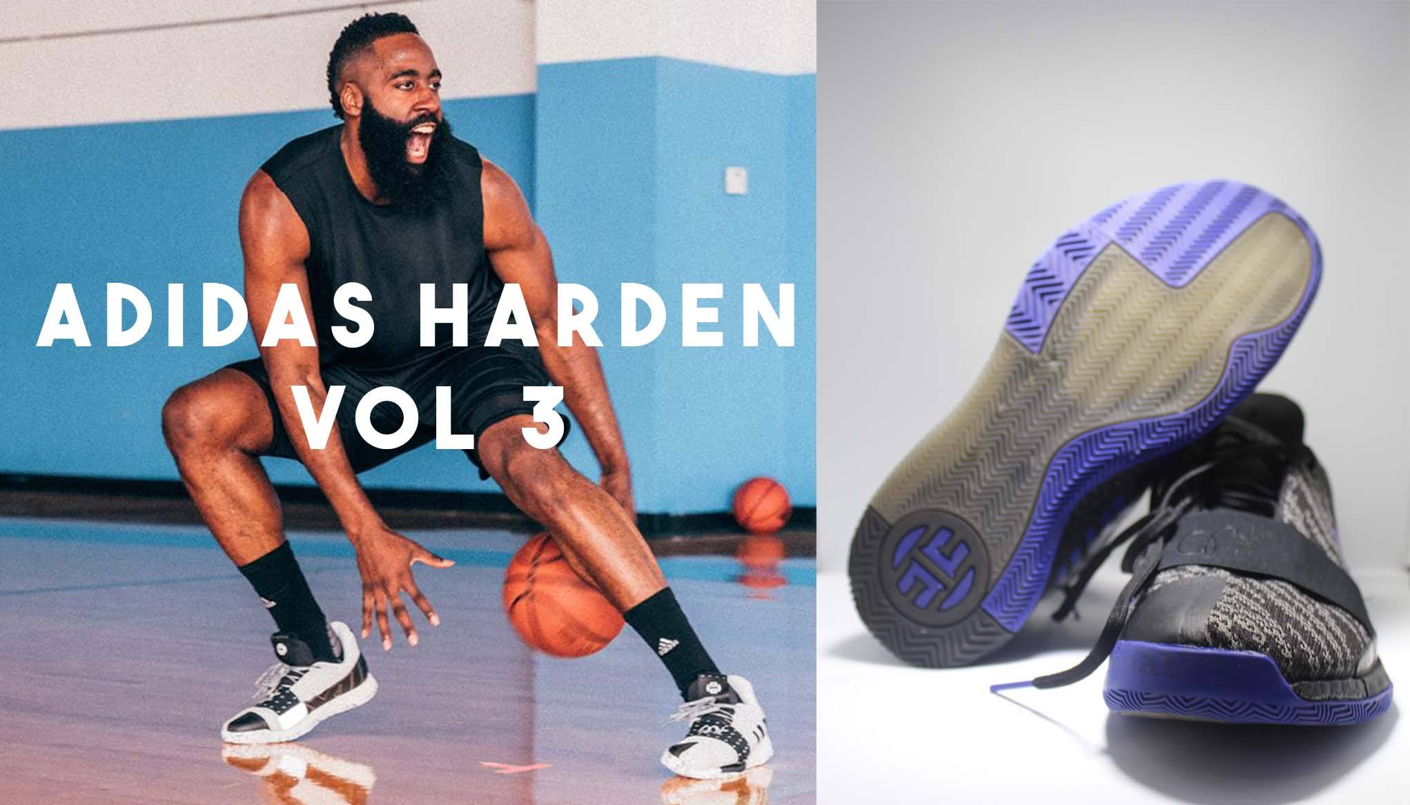 Beard with Adidas Harden Vol 3 Shoes 