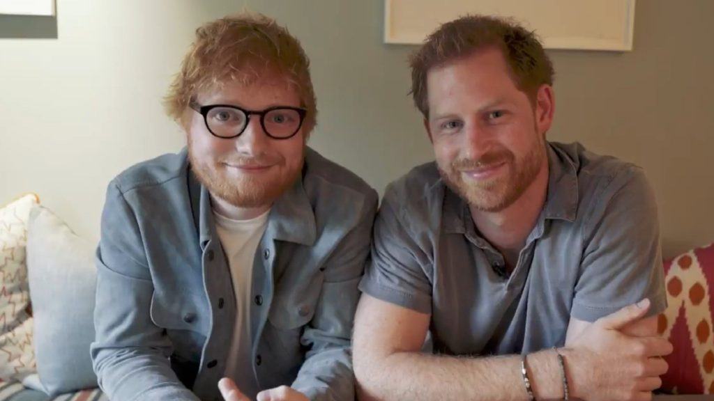 Prince Harry and Pop Star Ed Sheeran speak for mental health awareness