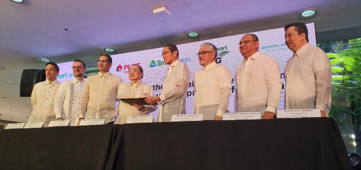 PLDT, Smart pick Araneta City for launch of 5G lifestyle hub