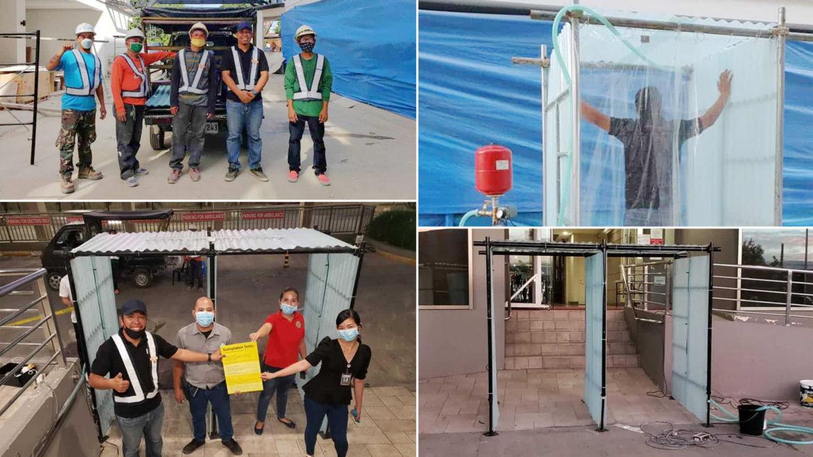 Sunnytation Tents: Architects deploy locally-built disinfection tents to Cebu hospitals