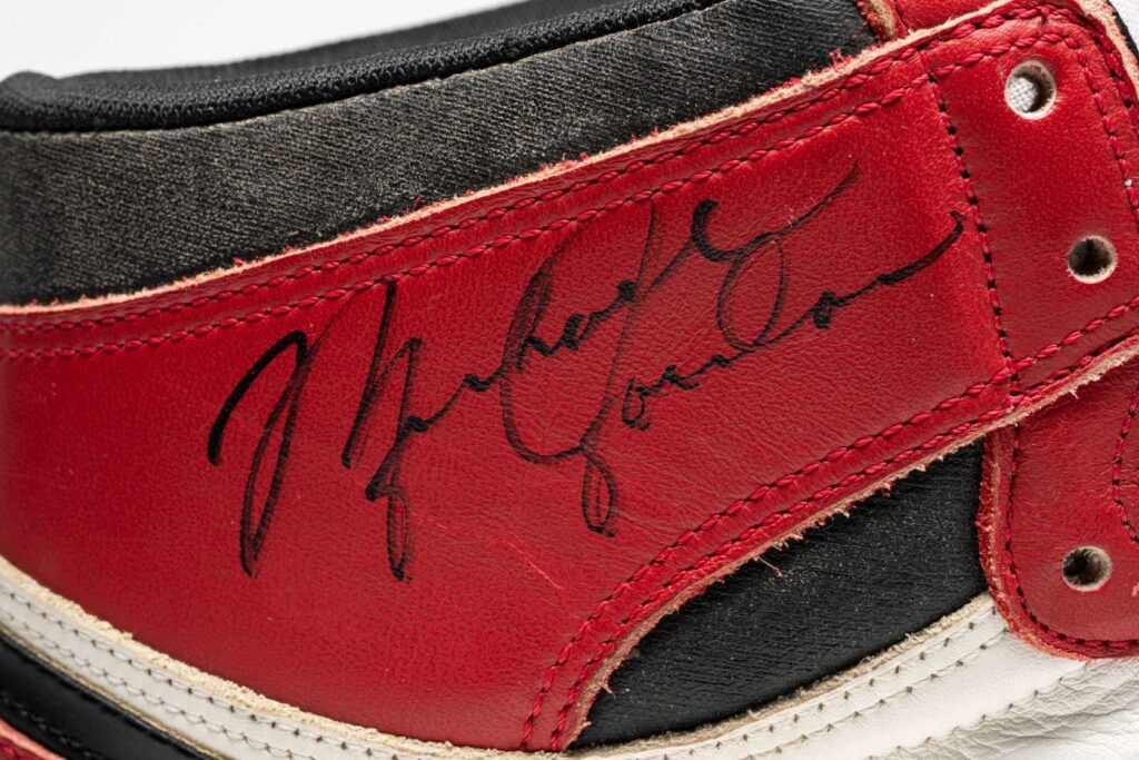 Michael Jordan's Game Worn 1985 Player Sample Air Jordan 1s